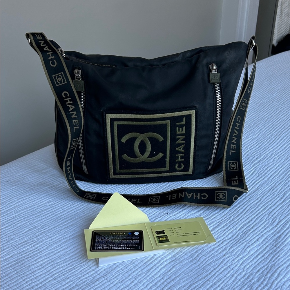 CHANEL Logo Sport Messenger Crossbody